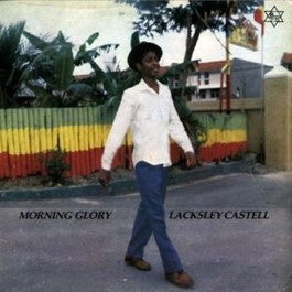 Image of Front Cover of 4915329C: LP - LACKSLEY CASTELL, Morning Glory  (Negus Roots; NERLP 002 , UK 1982) Loads of light lines and scuffs, plays through ok. Creases on sleeve, stain on bottom left corner, still looks nice.  VG/G+