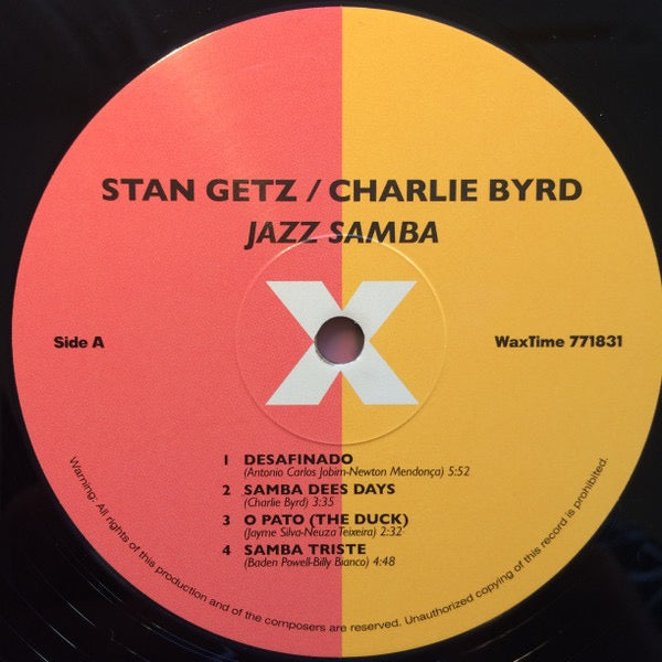 Image of Label Cover of LP - NEW/NEW - STAN GETZ AND CHARLIE BYRD, Jazz Samba (Wax Time; LP771831, UK 2013 Reissue, Picture Sleeve), ,  - 2436126E