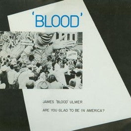 Image of Front Cover of 4514078C: LP - JAMES 'BLOOD' ULMER, Are You Glad To Be In America? (Rough Trade; ROUGH 16, UK 1980) Light Marks only.  VG/VG