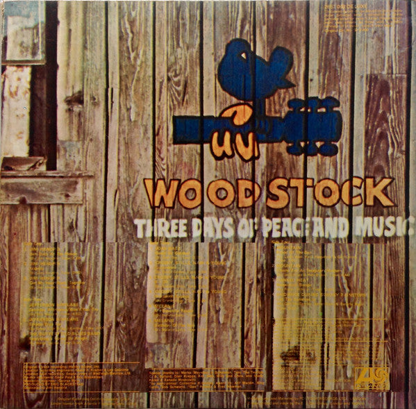Image of Back Cover of 2xLP - VG/VG+ - VARIOUS, Woodstock Two (Atlantic Plum And Orange; 2657003, UK 1971, Triple Gatefold), ,  - 2126095E