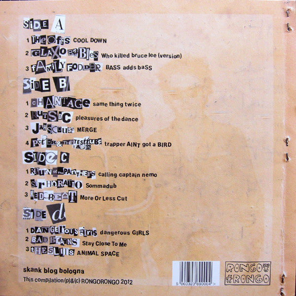 Image of Back Cover of 4724257E: 2xLP - VARIOUS ARTISTS, Spiky Dread Issue One: Punky Reggae And Post Punk Dub 1978-1984 (Rongorongo; RORO LP1, UK 2013) Strong VG+  VG+/VG+