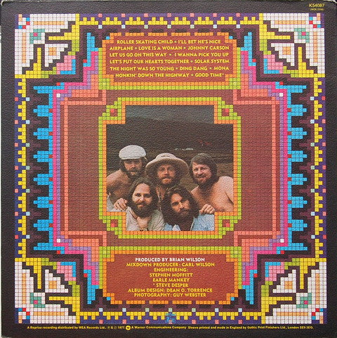 Image of Back Cover of LP - VG/VG+ - THE BEACH BOYS, Love You (Reprise; K54087, UK 1977, Textured Sleeve, Insert), Couple of longer hairlines on side 2. ,  - 3026257E