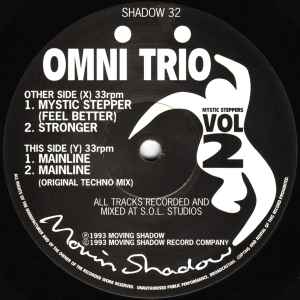 Image of Label Cover of 12" - /VG - OMNI TRIO, Mystic Steppers Vol 2  (Moving Shadow; Shadow 32, UK 1993), Light marks only.,  - 3346069S