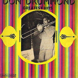 Image of Front Cover of LP - VG+/VG+ - DON DRUMMOND, Greatest Hits (Treasure Isle; LP 101/6 , Jamaica 1990s Reissue), Lighrt pressing imperfections, shiny clean copy.,  - 2446100S