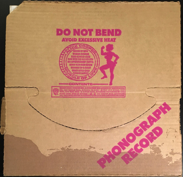 Image of Back Cover of LP - VG/VG - ALICE COOPER, Muscle Of Love (Warner Bros. Records; K56018, UK 1973, Box Set, Inner & Insert, Housed In Cardboard Sleeve.), ,  - 2946089S