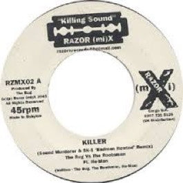 Image of Front Cover of 7" - /VG - BUG VS ROOTSMAN FEAT. HE-MAN, Killer (Razor "Killing Sound"; RZMX02, UK 2003), Strong VG.,  - 2226199E