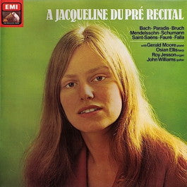 Image of Front Cover of LP - VG/VG - JACQUELINE DU PRE, A Jacquline Du Pre Recital (HMV Red, Large Semi-Circular Nipper Box; HQS 1437, UK 1982), Strong VG,  - 0726111E