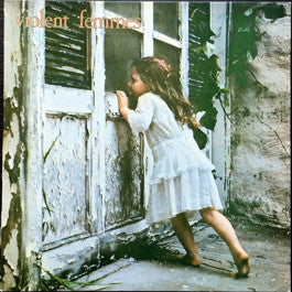 Image of Front Cover of LP - VG/VG - VIOLENT FEMMES, Violent Femmes (Slash; SLMP 15, UK 1987 Reissue, Company Inner), Triangular shaped area on cover where it's glossier than the rest. Not sure what it is. Strong VG disc.,  - 3346253S