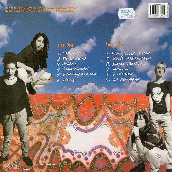 Image of Back Cover of 4024245E: LP - LUSCISOUS JACKSON, Natural Ingredients (Grand Royal; EST 2234, UK 1994, Inner)   VG/G+