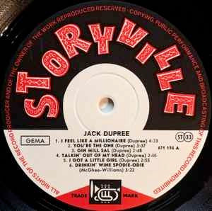 Image of Label Cover of 3813092C: LP - CHAMPION JACK DUPREE, The Blues Of Champion Jack Dupree (Storyville; 671 194, Germany 1965, Laminated Sleeve)   VG/G+