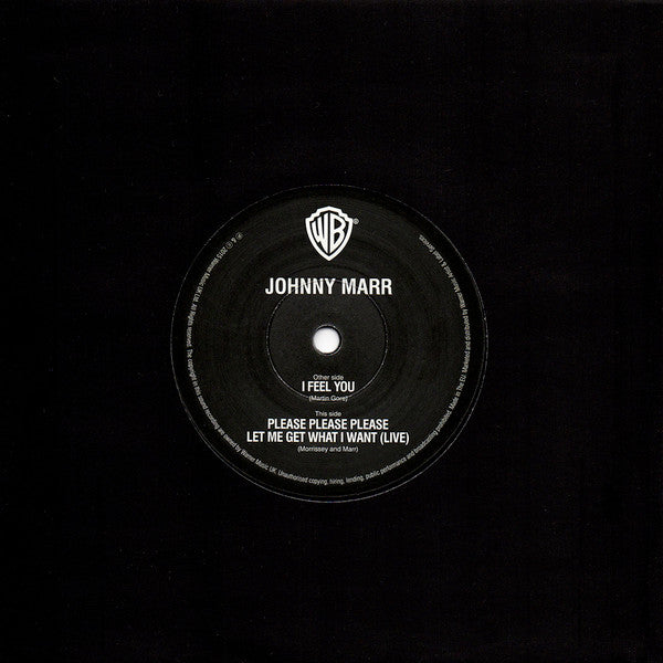 Image of Label Cover of 7" - EX/EX - JOHNNY MARR, I Feel You (EMI; A3110, UK 2015, Picture Sleeve, Black Inner, Postcard, Numbered, Limited Edition), No. 0048. Still in shrinkwrap.,  - 3016337C