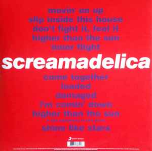 Image of Back Cover of 2xLP - NEW/NEW - PRIMAL SCREAM, Screamadelica (Sony; 88875138721, UK 2015 Reissue, Gatefold, 180 Gram Vinyl), , Since its release in September 1991, the inaugural mercury prize winning record has influenced countless bands and artists, been widely acclaimed by critics as one of the defining records of the 1990's and as one of the most inventive albums of its generation - the album had a huge effect on 90s popular culture, bringing acid house and rock 'n' roll to a unified mainstream a