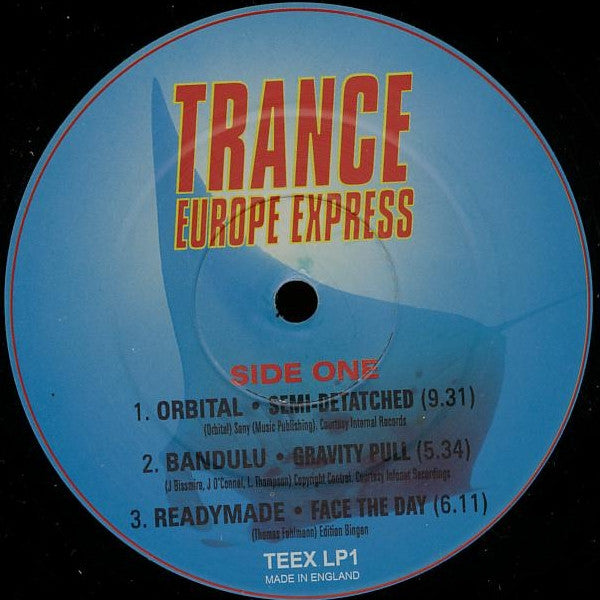 Image of Label Cover of 4xLP - /G+ - VARIOUS, Trance Europe Express (Volume; TEEX LP1, UK 1991, No Book), Sleeve is missing, vinylss play VG mostly. Marks mainly on disc3 and disc4 is slightly warped.,  - 2746068S