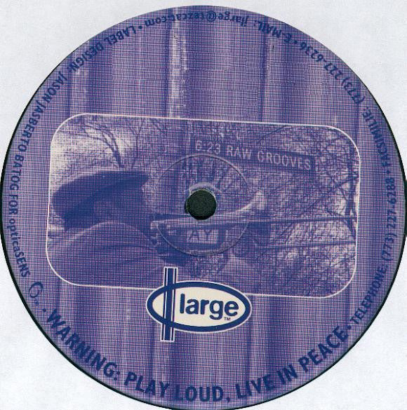 Image of Back Cover of 12" - /G+ - KERRI CHANDLER, Raw Grooves 3  (Large Records; LAR-023, US 1997, Plain Sleeve), lots of light marks, A1 Ladbroke GroveA2 What About Us?B1 Can't You See?B2 Dub Music - 3646394S