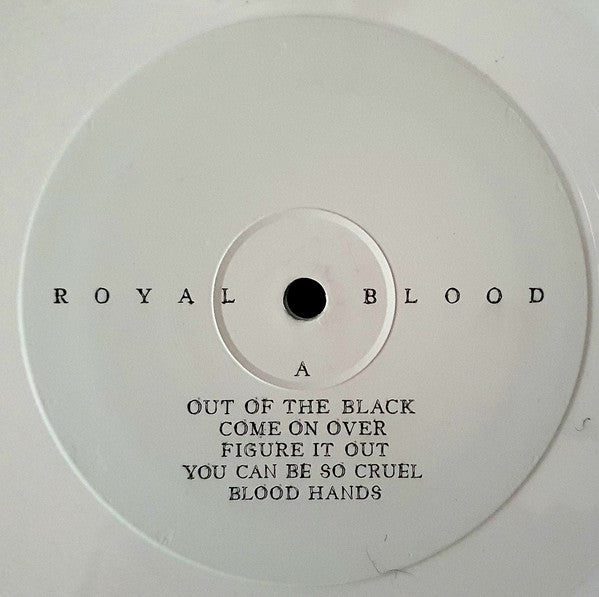 Image of Label Cover of LP - VG+/VG+ - ROYAL BLOOD, Royal Blood (Black Mammoth Records; 825646278541, UK 2014, Textured Sleeve, Inner, White Vinyl, Limited to 800 Copies), ,  - 1826362E