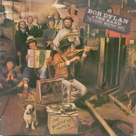 Image of Front Cover of 2xLP - VG/G+ - BOB DYLAN, THE BAND, The Basement Tapes (CBS Orange/Yellow - Made In England At Bottom Of Label; CBS 88147, UK 1975, Gatefold, Promo Sticker On Sleeve, Labels State: "Record [1/2] Of A 2 Record Set"), ,  - 2546068S