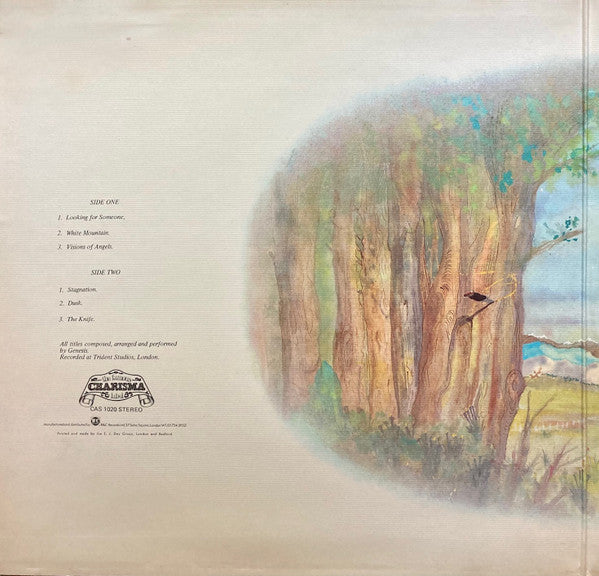 Image of Back Cover of 4014081C: LP - GENESIS, Trespass (Charisma Hatter B & C Marketing; CAS1020, UK 1972 Reissue, Textured Gatefold Sleeve, Insert)   VG+/VG+