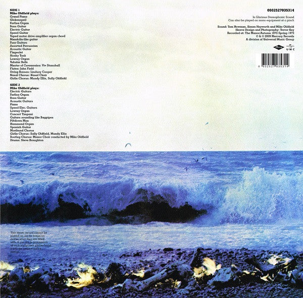 Image of Back Cover of LP - VG+/VG+ - MIKE OLDFIELD, Tubular Bells (Mercury; 0602527035314, Europe 2009 Reissue, Picture Sleeve, Inner, 180 Gram Vinyl), ,  - 3526244E