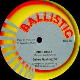 Image of Front Cover of 12" - VG/VG - DELROY WASHINGTON, Cool Rasta (Ballistic Records; BAD 1, UK 1980s, Reggae Disco 45 Sleeve), Very conservative grading, light lines only. Clean labels.,  - 2126142E