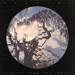 Image of Front Cover of LP - VG/G+ - BAUHAUS, Burning From the Inside (Beggars Banquet; BEGA45, UK 1983, Die Cut Sleeve, Insert, Picture Disc), Many marks on disc - plays with crackle and pop. Sleeve has edgewear,  - 3326206E