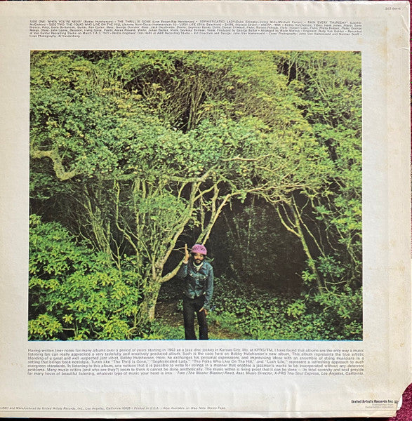 Image of Back Cover of 4825287E: LP - BOBBY HUTCHERSON, Natural Illusions (Blue Note; BST 84416, US 1972, Terre Haute Pressing) Strong VG, Company Inner, Edge and Ring Wear  VG/VG
