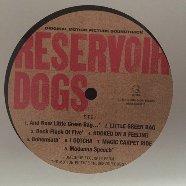 Image of Label of 0834251E: LP - VARIOUS, Reservoir Dogs (Universal - Back To Black Series; 602547670410, Europe 2015 Reissue, Card Sleeve, Download Code / 180 Gram Vinyl)   NEW/NEW