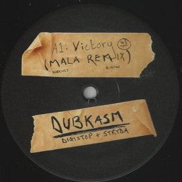 Image of Front Cover of 10" - /VG - DUBKASM, Victory ( Mala Remix ) / Stealth (Dubkasm; DYBK027, UK 2015, Plain Sleeve), , Original Version was being played as the last tune of Aba Shanti Soundsystem session for years and built it's reputation as soundsystem anthem of 2010s. Vinyl release of original cut was smashing underground hit of 2014. This time, the one of originators of Dubstep, Mala ( Digital Mystikz ) remixed to Dub/Dubstep version, - 4326361E