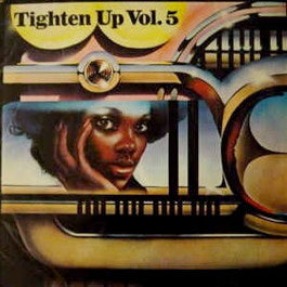 Image of Front Cover of 5144174S: LP - VARIOUS ARTISTS, Tighten Up Vol. 5 (Trojan Records (Orange & White); TBL 165, UK 1971, Laminated Front Sleeve) Lots of lift in lamination, creasing, ringwear, writing to rear. Many hairline scratches to record.  G+/G+