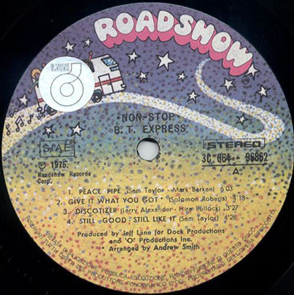 Image of Label Cover of LP - VG/VG - B.T. EXPRESS, Non-Stop (Roadshow; 3C 064-96862, Italy 1975, Gatefold), ,  - 4126061E