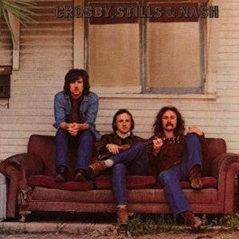 Image of Front Cover of LP - VG/VG+ - CROSBY, STILLS & NASH, Crosby, Stills & Nash (Atlantic Green & Orange, No Warner Logo in Rim Text; K 40033, UK 1972 Reissue, Textured Gatefold Sleeve, Insert), Edge Wear,  - 2846080S