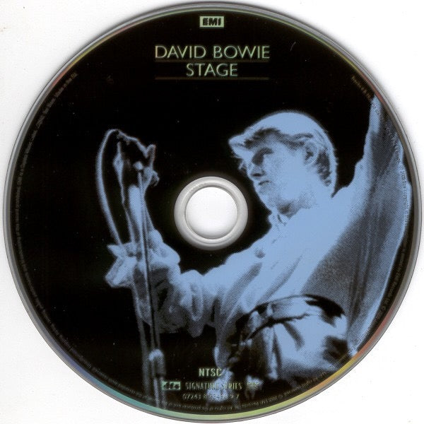 Image of Label of 2214321C: DVD - DAVID BOWIE, Stage (EMI; 7243 8 63436 9 7, UK 2005 Reissue, DVD 5.1 Surround Sound) Light marks on case.  VG+/EX