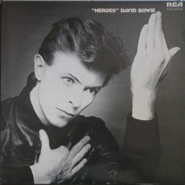 Image of Front Cover of LP - VG/VG - DAVID BOWIE, "Heroes" (RCA International Green International Right Orientated; INTS 5066, UK 1981 Reissue), Strong VG, Sticker damage to sleeve. ,  - 2316095C