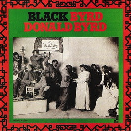 Image of Front Cover of LP - VG/G+ - DONALD BYRD, Black Byrd (Blue Note (Dark Blue w/ black 'b'); BNLA047, UK 1975 Reissue, Laminated Sleeve), Many hairlines but plays well with underlying crackle.,  - 3626381E