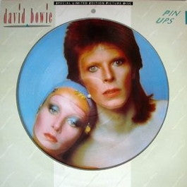 Image of Front Cover of 3214381C: LP - DAVID BOWIE, Pinups (RCA; BOPIC4, UK 1984 Reissue, Die Cut Sleeve, Limited Edition Picture Disc) NO Insert.  VG/VG