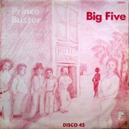 Image of Front Cover of 12" - VG/VG+ - PRINCE BUSTER, Big Five / Carolina / Shaking Up Orange Street (Blue Beat; DD PB 1, UK 1979, Picture Sleeve), ,  - 1116089C