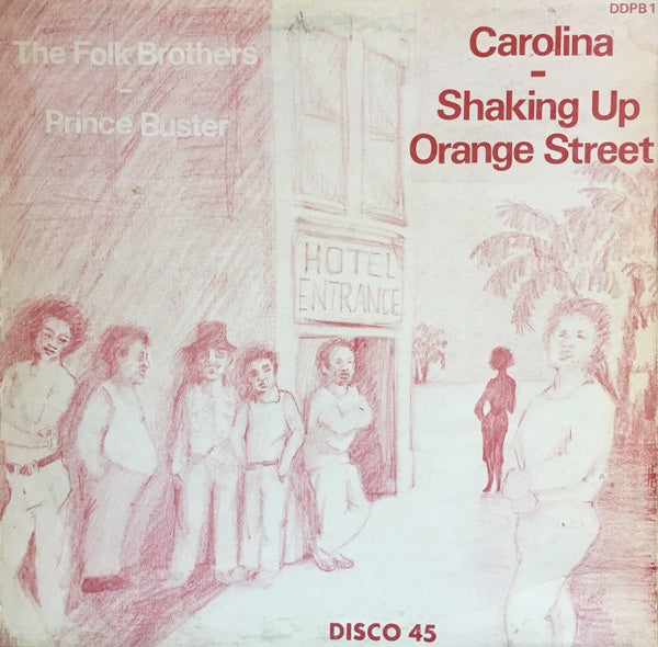 Image of Back Cover of 12" - VG/VG+ - PRINCE BUSTER, Big Five / Carolina / Shaking Up Orange Street (Blue Beat; DD PB 1, UK 1979, Picture Sleeve), ,  - 1116089C