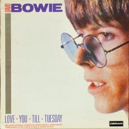 Image of Front Cover of LP - VG/VG - DAVID BOWIE, Love You Till Tuesday (Deram; 820 083-1, UK 1984), Manufacturing fault on B5 - clicks for a few rotations otherwise VG+.,  - 3326220E