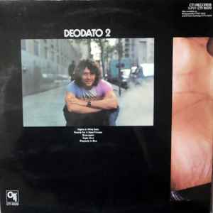 Image of Back Cover of LP - VG+/VG+ - DEODATO, Deodato 2 (CTI; CTI 6029, UK 1973, Gatefold), ,  - 4246283S