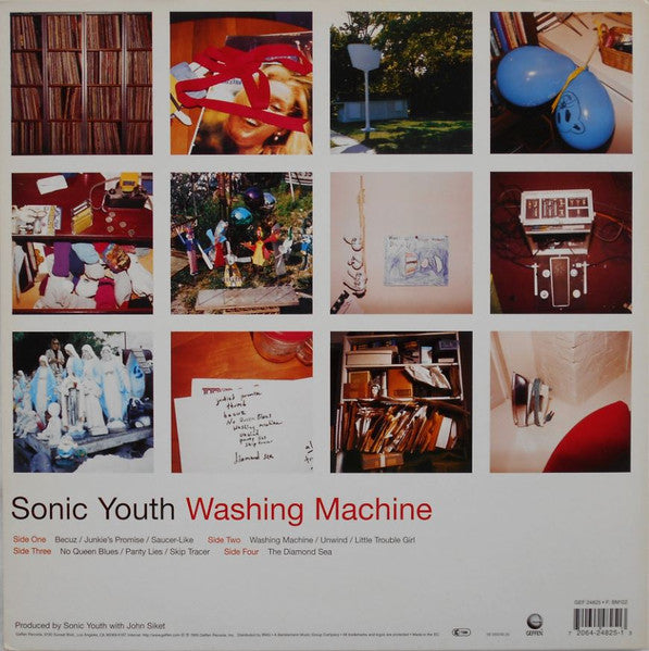 Image of Back Cover of 0125439E: 2xLP - SONIC YOUTH, Washing Machine (Geffen; GEF 24825, Europe 1995, Gatefold, 2 Inners)   VG+/VG