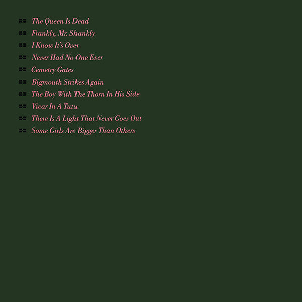 Image of Back Cover of LP - VG+/VG - THE SMITHS, The Queen Is Dead (Rough Trade; ROUGH 96, UK 1986, Gatefold, Inner, EMI Pressing), A few light hairlines and light scuffs - nothing to affect playback. ,  - 3926131E