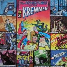 Image of Front Cover of LP - VG+/EX - THE KREWMEN, The Adventures Of The Krewmen (Lost Moment Records; LMLP008, UK 1986), ,  - 0626116E