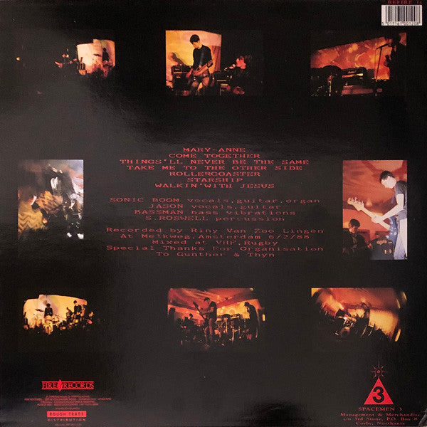 Image of Back Cover of LP - G+/VG+ - SPACEMEN 3, Performance (Fire; REFIRE11, UK 1990 Reissue), Strong VG+, Cat Damage To Spine,  - 3226439E