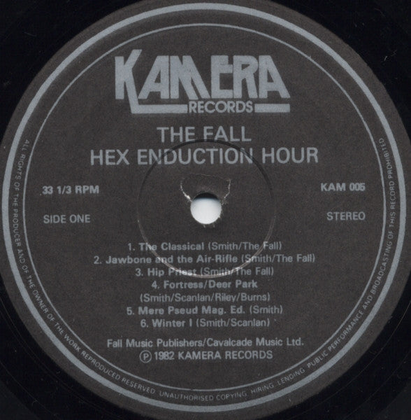 Image of Label Cover of 0225233E: LP - THE FALL, Hex Enduction Hour (Kamera; KAM 005, UK 1982) Strong VG  VG+/VG