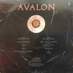 Image of Back Cover of 4624232E: LP - ROXY MUSIC, Avalon (EG; EGHP 50, UK 1982, Inner, No Barcode.)   VG/VG