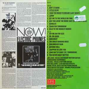 Image of Back Cover of LP - VG+/VG+ - THE ELECTRIC PRUNES, Long Day's Flight (Edsel; ED179, UK 1986), ,  - 2526322E