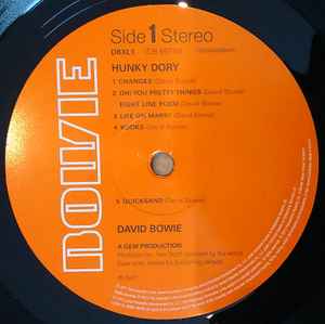 Image of Label Cover of LP - NEW/NEW - DAVID BOWIE, Hunky Dory (Parlophone; 0825646289448, UK 2016 Reissue, Insert, 180 Gram Vinyl), , Hunky Dory is solid from beginning to end, thanks to the fine musicians, Bowie's excellent songwriting, and the artist's now-mature sense of performance. These qualities fold such wild cards as the tongue-in-cheek celebrity send-up 'Andy Warhol', the psychedelic folk of 'The Bewlay Brothers', and exuberant jam of 'Queen Bitch', the album's only overt rocker, neatly into the 