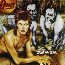 Image of Front Cover of 4424143E: LP - DAVID BOWIE, Diamond Dogs (RCA Victor Orange; APLI-0576, UK 1974, Gatefold, Mainman Logo On Rear Sleeve, ARL1-0576A-1oly Matrix, Bewitched Listed on A1 Label)   VG+/VG