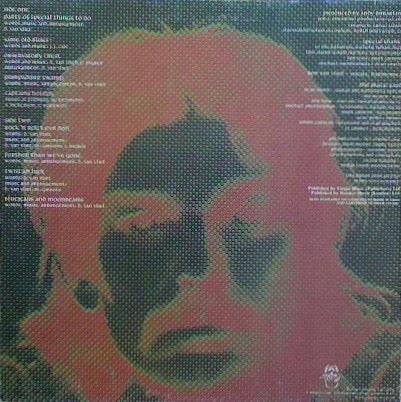 Image of Back Cover of LP - VG/VG - CAPTAIN BEEFHEART AND THE MAGIC BAND, Bluejeans and Moonbeams (Virgin Green/Red; OVED19, UK 1984 Reissue), Edge wear & sticker damage on sleeve.,  - 2316352C