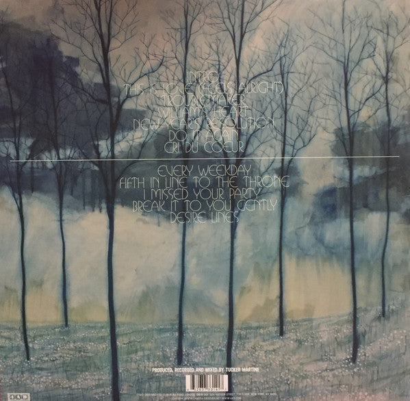 Image of Back Cover of LP - VG+/EX - CAMERA OBSCURA, Desire Lines (4AD; CAD3314, UK 2013, Gatefold, Inner), ,  - 3426087E
