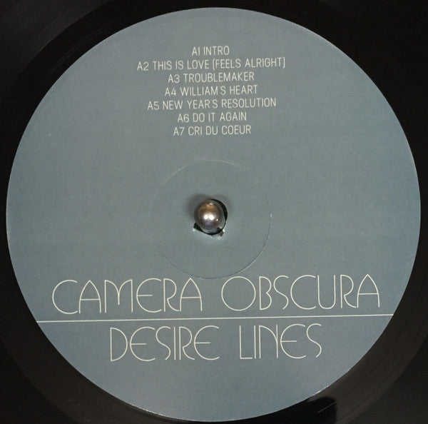 Image of Label Cover of LP - VG+/EX - CAMERA OBSCURA, Desire Lines (4AD; CAD3314, UK 2013, Gatefold, Inner), ,  - 3426087E